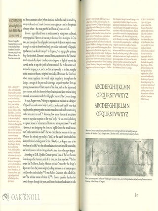 THE NOBLEST ROMAN: A HISTORY OF THE CENTAUR TYPES OF BRUCE ROGERS.