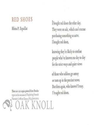 Order Nr. 129717 RED SHOES. Rhina P. Espaillat