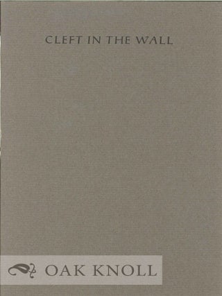Order Nr. 129722 CLEFT IN THE WALL. Diane Thiel