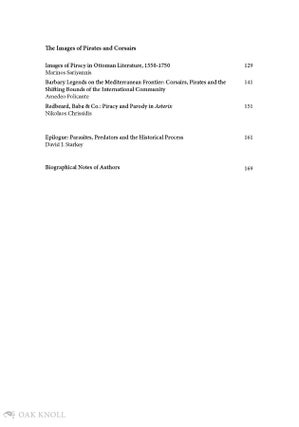 CORSAIRS AND PIRATES IN THE EASTERN MEDITERRANEAN, FIFTEENTH-NINETEENTH CENTURIES