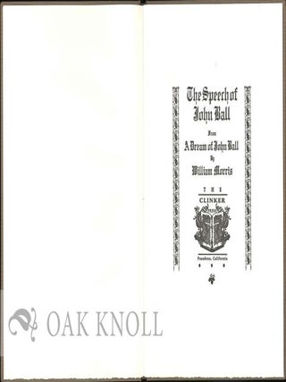 THE SPEECH OF JOHN BALL.