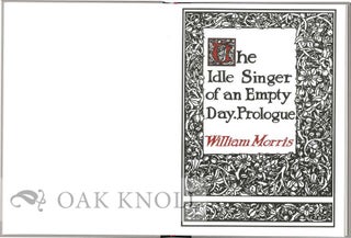THE IDLE SINGER OF AN EMPTY DAY.