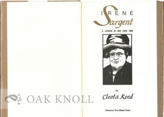 IRENE SARGENT: A LEGEND IN HER OWN TIME.