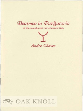 Order Nr. 129851 BEATRICE IN PURGATORIO. Andre Chaves