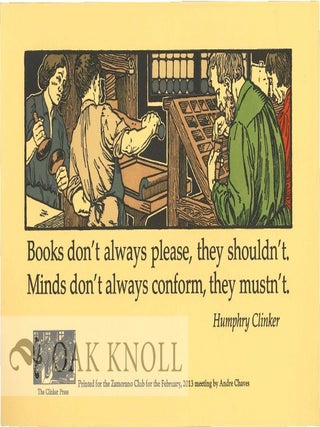 Order Nr. 129877 BOOKS DON'T ALWAYS PLEASE. Humphry Clinker