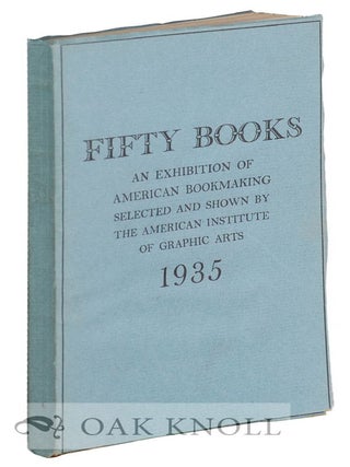 Order Nr. 129957 CATALOGUE OF THE FIFTY BOOKS OF THE YEAR FOR 1935