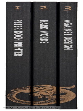 PETER KOCH, PRINTER: A DESCRIPTIVE BIBLIOGRAPHY (1975-2016).