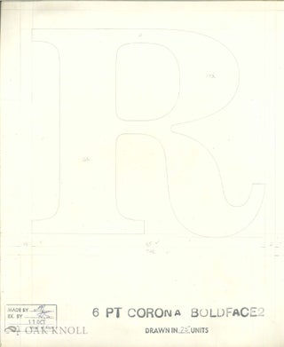 Order Nr. 130053 Twenty-one mock drawings for fonts from this famous linotype company