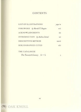 CATALOGUE OF THE COTSEN CHILDREN'S LIBRARY: THE TWENTIETH CENTURY (VOLS I & II)