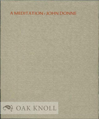 Order Nr. 130197 A MEDITATION. John Donne
