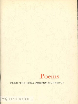 Order Nr. 130203 POEMS FROM THE IOWA POETRY WORKSHOP