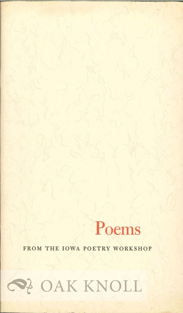 Order Nr. 130203 POEMS FROM THE IOWA POETRY WORKSHOP.