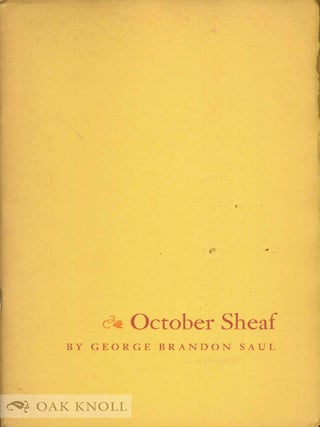 Order Nr. 130366 OCTOBER SHEAF. George Brandon Saul
