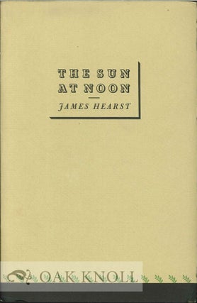 Order Nr. 130381 THE SUN AT NOON. James Hearst