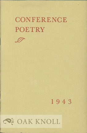 Order Nr. 130382 CONFERENCE POETRY