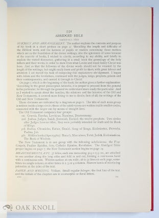 THE CHESTER BEATTY LIBRARY: A CATALOGUE OF THE ARMENIAN MANUSCRIPTS.