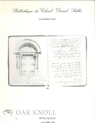 Order Nr. 130577 BIBLIOTHÈQUE DU COLONEL DANIEL SICKLES