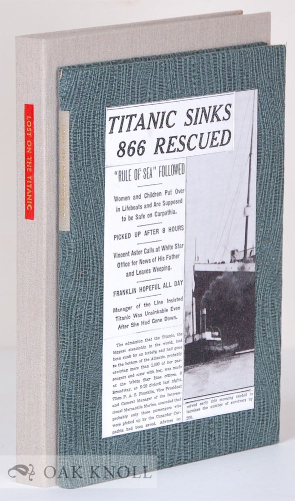 Order Nr. 130612 LOST ON THE TITANIC THE STORY OF THE GREAT OMAR.