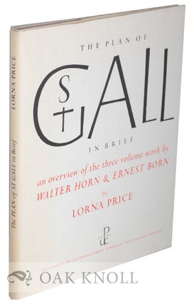 THE PLAN OF ST. GALL IN BRIEF. Lorna Price.