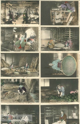 Picture post cards illustrating the Japanese silk industry.