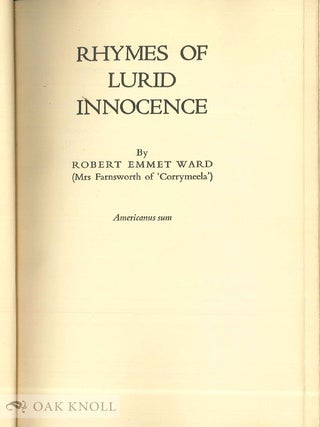 RHYMES OF LURID INNOCENCE.