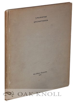 Order Nr. 131133 PROMETHEUS. J. W Goethe