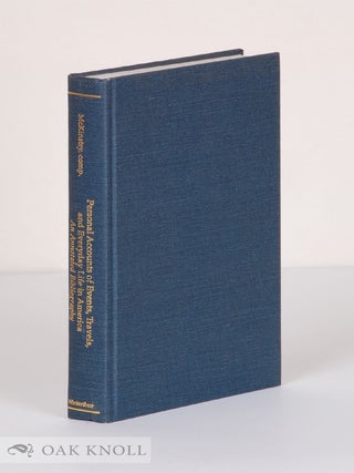 Order Nr. 131264 PERSONAL ACCOUNTS OF EVENTS, TRAVELS, AND EVERYDAY LIFE IN AMERICA: AN ANNOTATED...