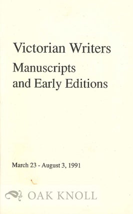 Order Nr. 131351 VICTORIAN WRITERS MANUSCRIPTS AND EARLY EDITIONS