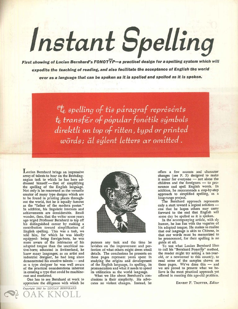 Order Nr. 131823 INSTANT SPELLING.
