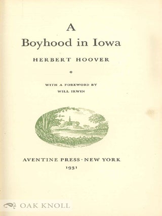 A BOYHOOD IN IOWA.