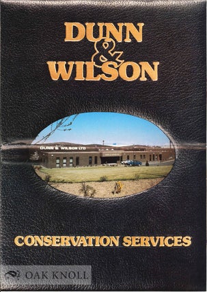 Order Nr. 131901 DUNN & WILSON CONSERVATION SERVICES. Dunn, Wilson