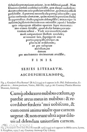ROBERT GRANJON, LETTER-CUTTER, 1513-1590: AN OEUVRE-CATALOGUE