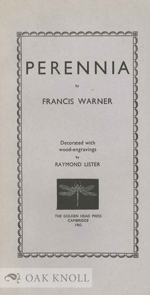 Order Nr. 132083 PERENNIA. Francis Warner.