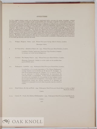 LES PLUS BELLES PAGES DE LA TYPOGRAPHIE MODERNE.