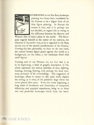 THE ETCHING OF LANDSCAPES.