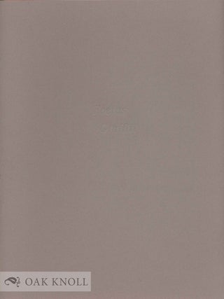 Order Nr. 132324 FOETUS GRAFFITE. Clayton Eshleman
