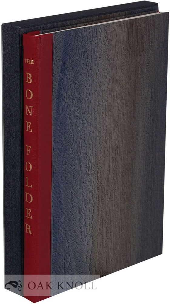Order Nr. 132336 THE BONE FOLDER. Ernst Collin, Peter Verheyen, translation.