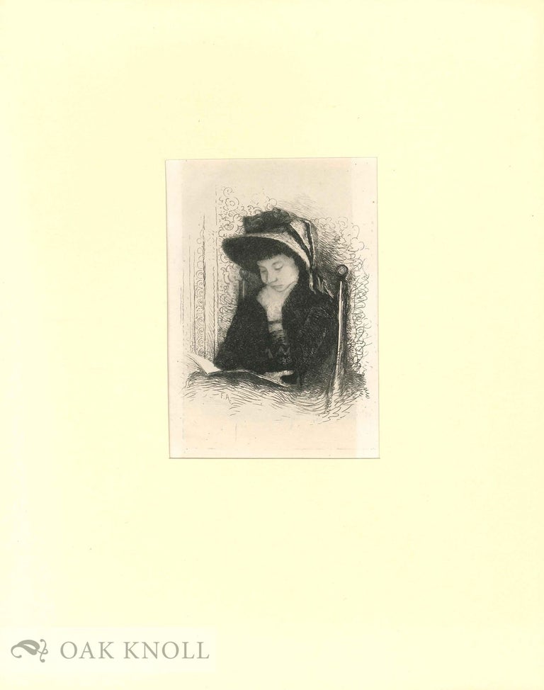 Order Nr. 132878 Etching of a woman reading. Frank Anderson.