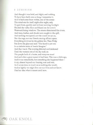 THE CONTINUOUS LIFE. EIGHTEEN POEMS.