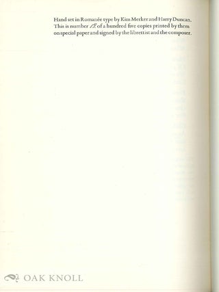 GOLDEN CHILD, A LIBRETTO BY PAUL ENGLE FOR AN OPERA COMPOSED BY PHILIP BEZANSON.