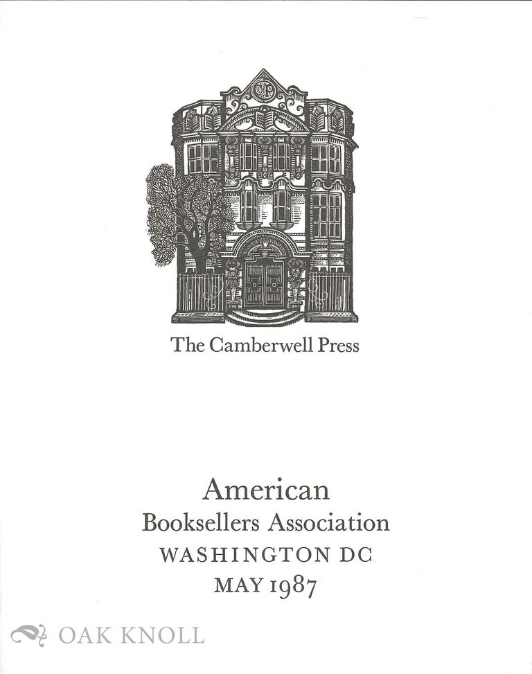 Order Nr. 133055 Keepsake by the Camberwell Press.