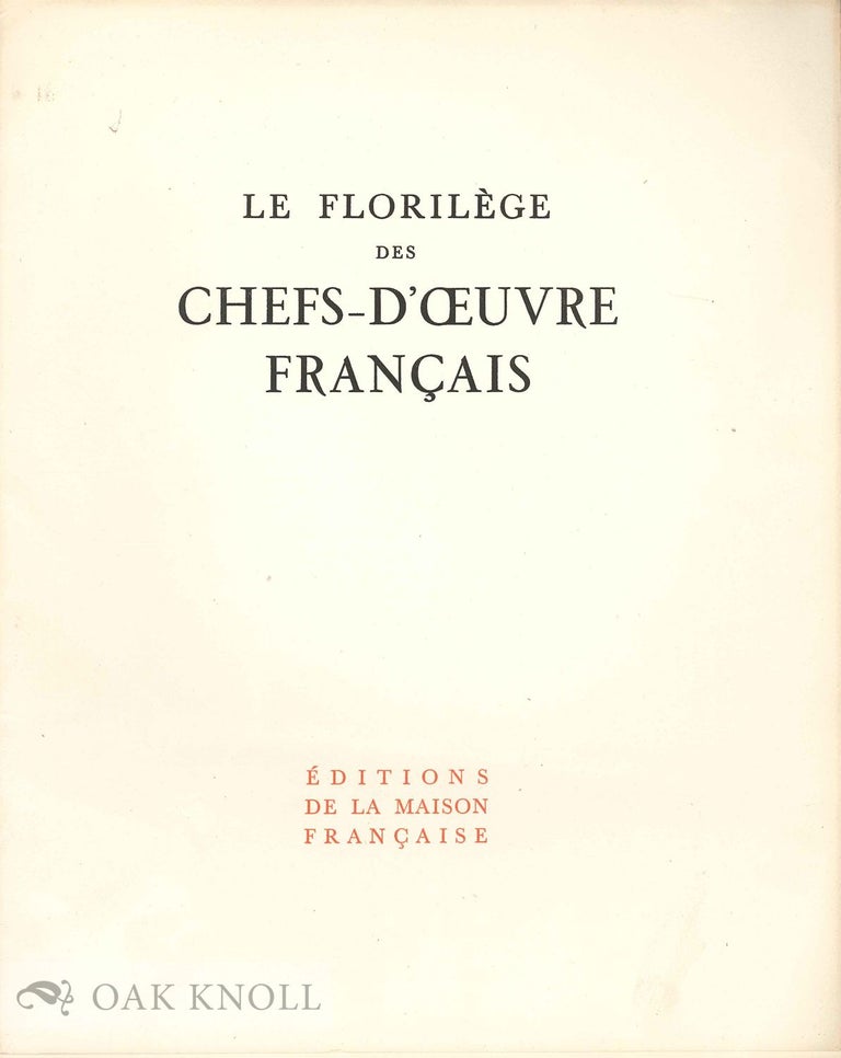 Order Nr. 133059 Publication Announcement by Éditions de la Maison Française.