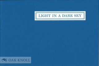 Order Nr. 133178 LIGHT IN A DARK SKY. William Bronk