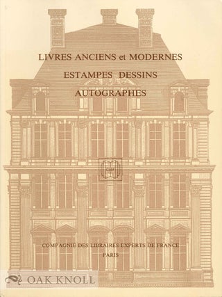 Order Nr. 133345 LIVRES ANCIENS ET MODERNES ESTAMPES DESSINS AUTOGRAPHES