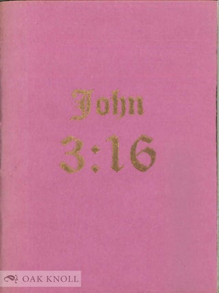 Order Nr. 133385 JOHN 3:16