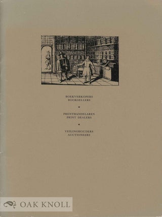 Order Nr. 133418 BOEKVERKOPERS PRENTHANDELAREN VEILINGHOUDERS (BOOKSELLERS PRINT DEALERS AUCTIONEERS