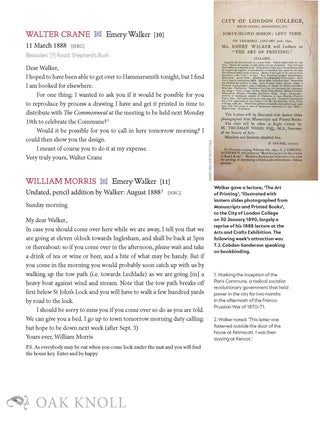 EMERY WALKER: ARTS, CRAFTS, AND A WORLD IN MOTION