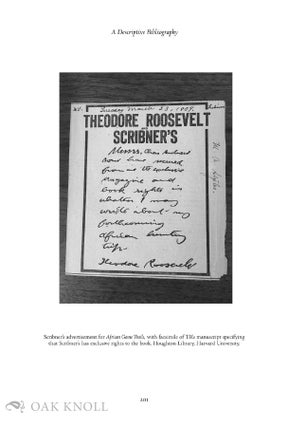 THEODORE ROOSEVELT: A DESCRIPTIVE BIBLIOGRAPHY