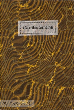 Order Nr. 133495 CACOETHES SCRIBENDI. Oliver Wendell Holmes