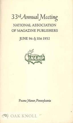 Order Nr. 133537 33RD ANNUAL MEETING NATIONAL ASSOCIATION OF MAGAZINE PUBLISHERS